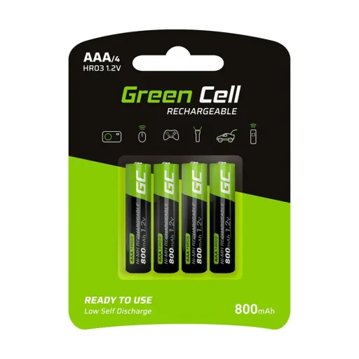 Pilhas Recarregáveis Green Cell GR04 800 MAh 1,2 V AAA