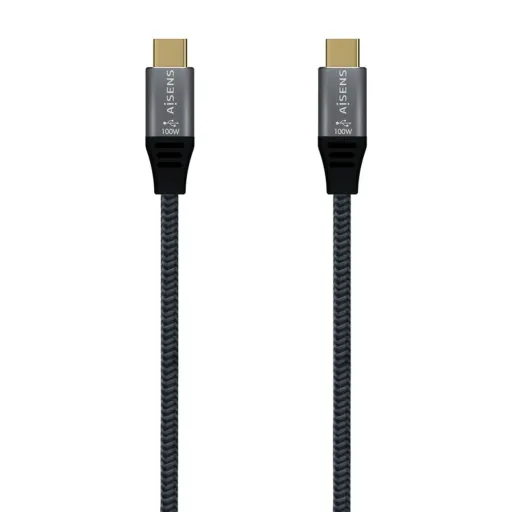 Cabo USB-C Aisens A107-0634 2 m Cinzento (1 Unidade)