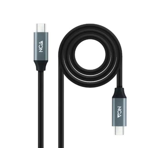 Cabo USB-C NANOCABLE 10.01.4301-L150 Preto 1,5 m 4K Ultra HD (1 Unidade)