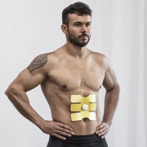 Adesivo Eletroestimulador Abdominal Elektrainer InnovaGoods