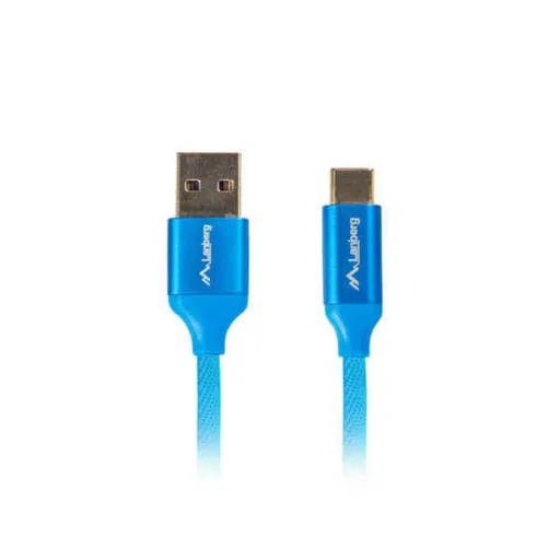 Cabo USB A para USB C Lanberg Quick Charge 3.0 Azul