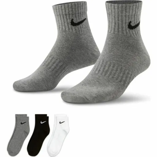 Meias de Desporto Nike Everyday Lightweight Cinzento 3 Pares