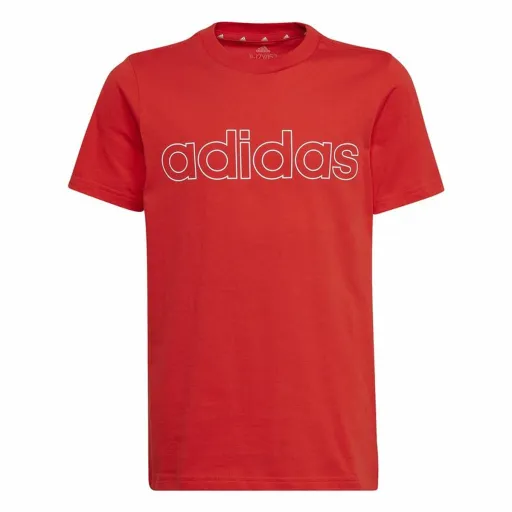 Camisola de Manga Curta Infantil Adidas Essentials  Vermelho