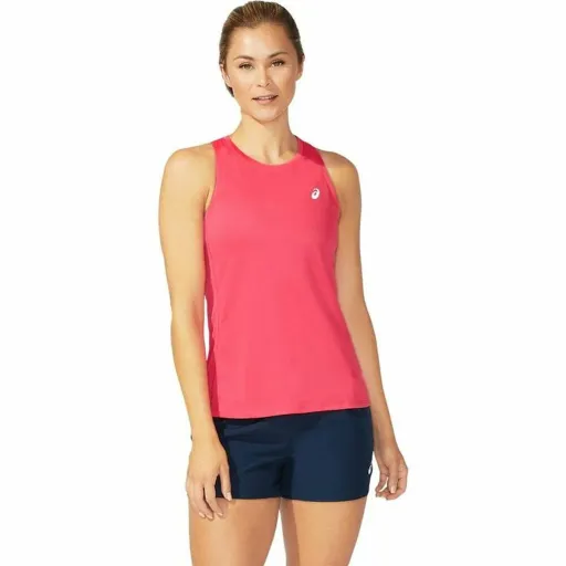 Camisola de Manga Curta Mulher Asics Core Tank Cor de Rosa