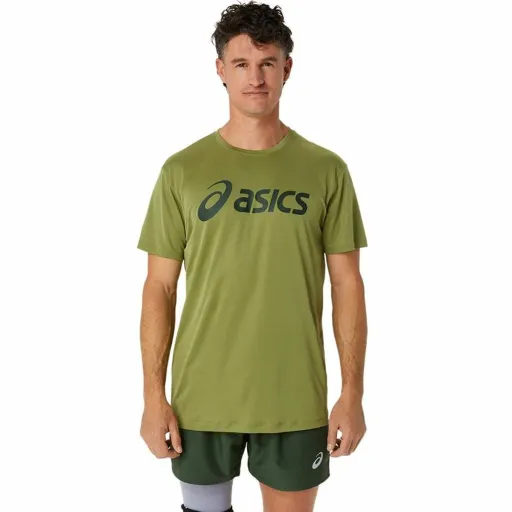 Camisola de Manga Curta Homem Asics Core Top  Verde Militar