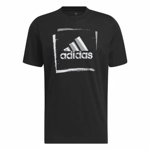 Camisola de Manga Curta Homem Adidas Preto (S)