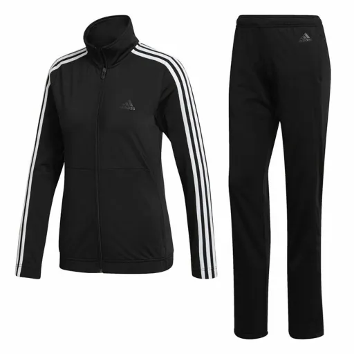 Fato de Treino de Mulher Adidas Three Stripes Preto