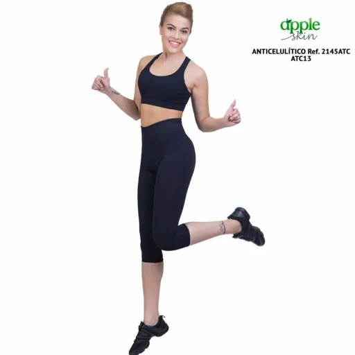 Leggings de Desporto de Mulher Happy Dance Preto