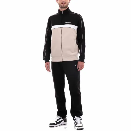 Fato de Treino para Adultos Champion Full Zip Legacy Preto Homem