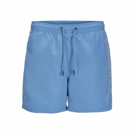 Fato de Banho Infantil Jack & Jones Jpstfiji Jjswim Double Logo  Azul