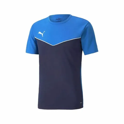 Camisola de Manga Curta Infantil Puma  Individual Rise Blue Azul