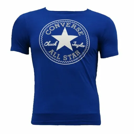 Camisola de Manga Curta Infantil Converse Core Chuck Taylor Patch Azul