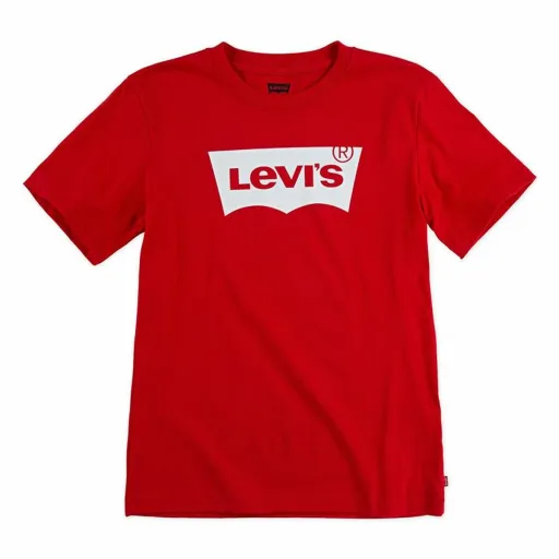 Camisola de Manga Curta Infantil Levi's Batwing B Vermelho