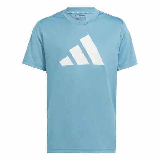 Camisola de Manga Curta Infantil Adidas Training Essentials Azul Claro