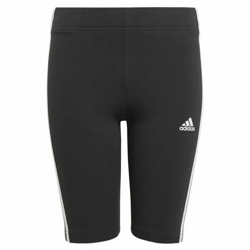 Leggings de Desporto Infantis Adidas Essentials 3 Stripes Preto