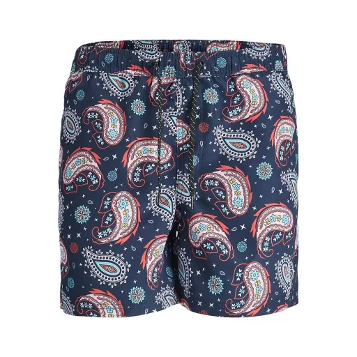 Fato de Banho Criança Jack & Jones  PAISLEY 12234512 Azul Marinho