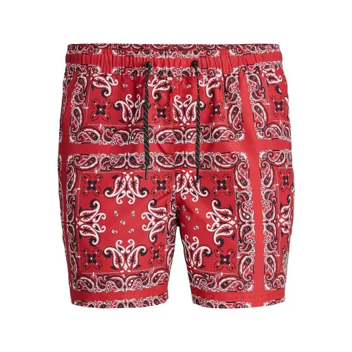 Fato de Banho Criança Jack & Jones  BANDANA 12227731 Vermelho