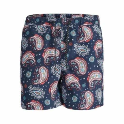 Calção de Banho Homem Jack & Jones JPSTFIJI JJSWIM PAISLEY 12234512 Azul