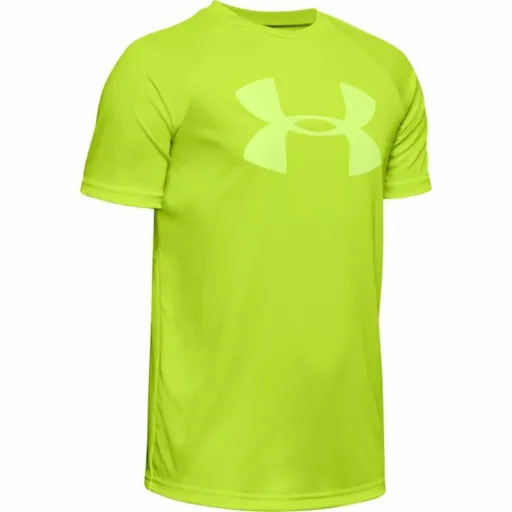 Camisola de Manga Curta Criança Under Armour Tech Big Logo Amarelo