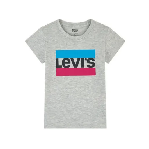 Camisola de Manga Curta Criança Levi's Sportswear Logo Tee Cinzento