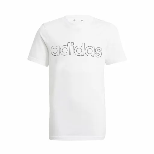 Camisola de Manga Curta Infantil Adidas Essentials Branco