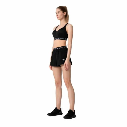 Calções de Desporto para Mulher 4F Quick-Drying Preto