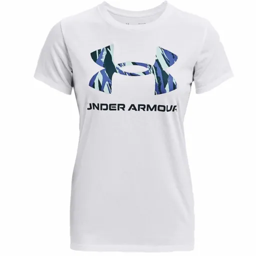 Camisola de Manga Curta Mulher Under Armour Graphic Branco