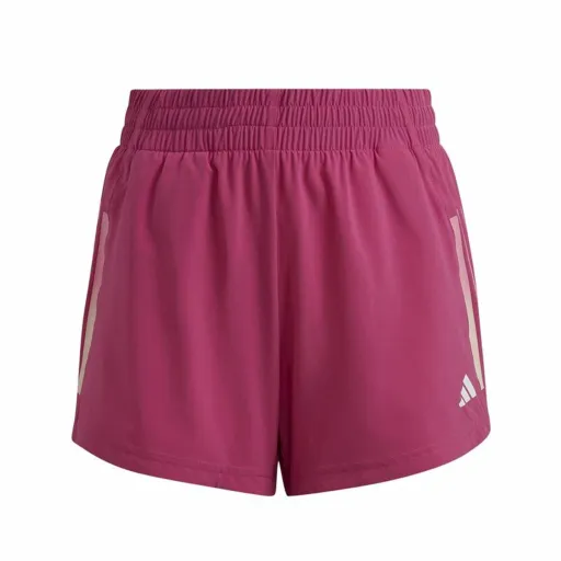 Calções de Desporto Infantis Adidas 3 Stripes Rosa-Escuro