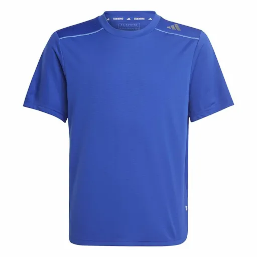 Camisola de Manga Curta Infantil Adidas Aeroready Azul