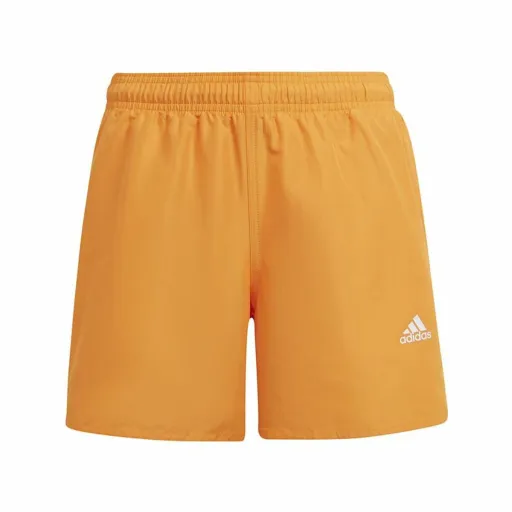 Fato de Banho Criança Adidas Badge of Sport Laranja