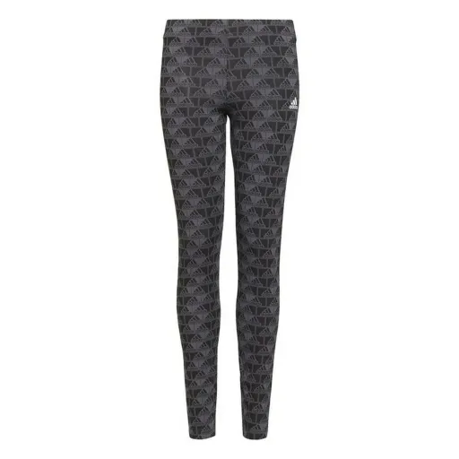 Leggings de Desporto de Mulher Adidas Essentials Logo Cinzento