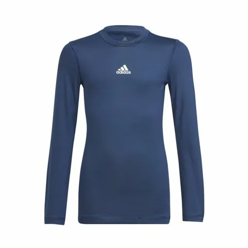 T-Shirt de Futebol para Crianças Adidas Techfit  Azul