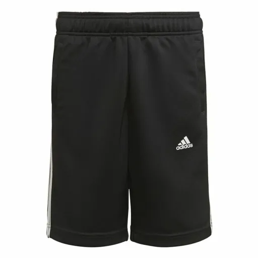 Calções de Desporto Infantis Adidas  D2M 3 Stripes Preto