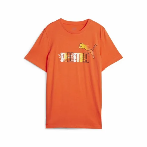 Camisola de Manga Curta Infantil Puma Ess+ Futureverse Laranja