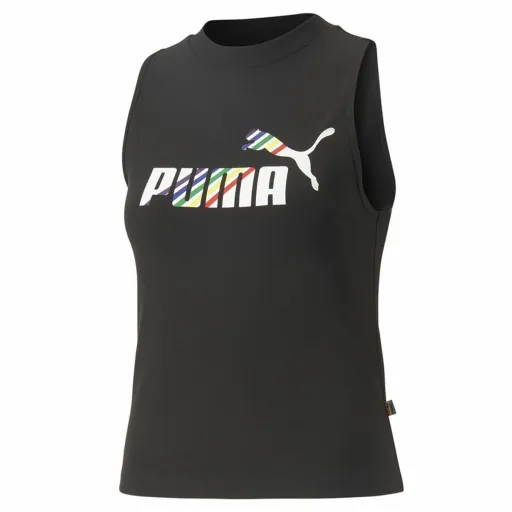 T-Shirt para Mulher Sem Mangas Puma Ess+ Love Is Love Sl Preto