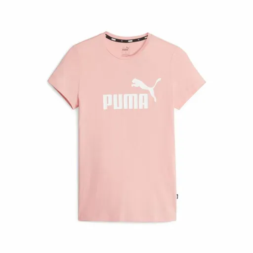 Camisola de Manga Curta Mulher Puma Ess Logo Rosa Claro