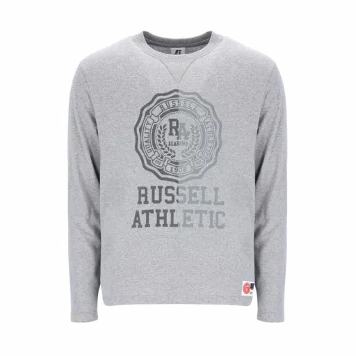 Camisola de Manga Comprida Homem Russell Athletic Collegiate Cinzento Claro