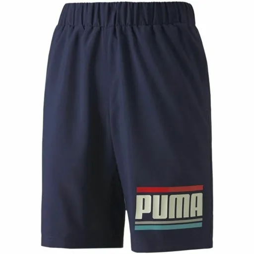 Calções de Desporto Infantis Puma Celebration Boys Woven Azul Escuro