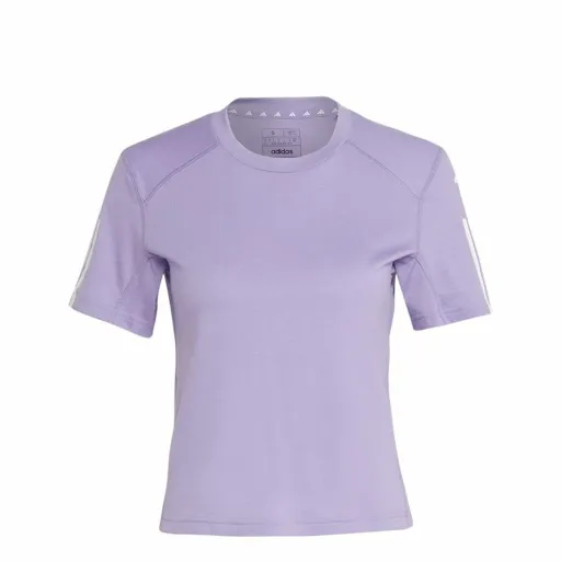 Camisola de Manga Curta Mulher Adidas Essentials Ameixa Lilás