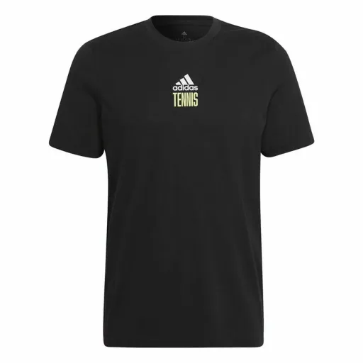 Camisola de Manga Curta Homem Adidas Aeroready Paris Graphic Ténis Preto