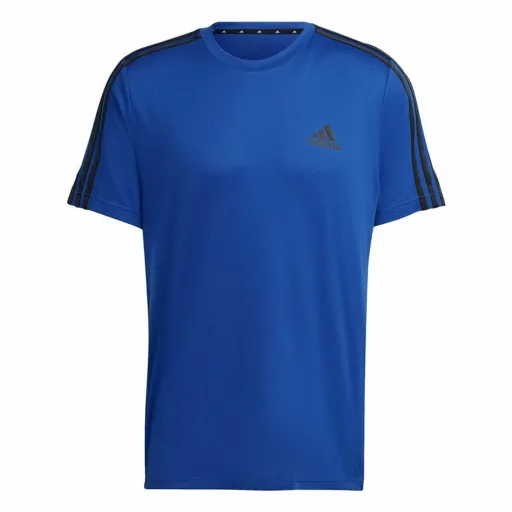 Camisola de Manga Curta Homem Adidas Aeroready Designed To Move Azul