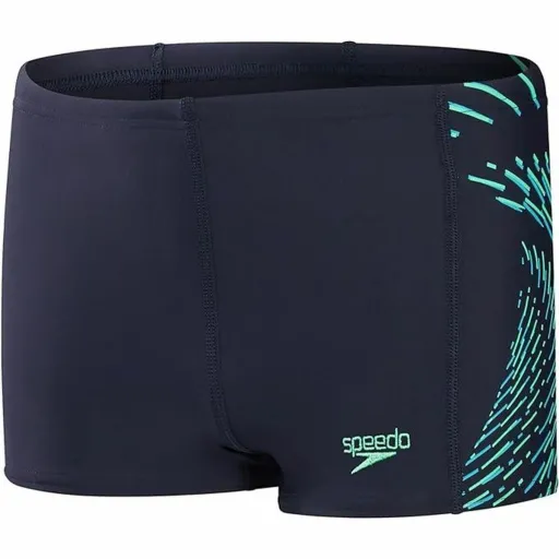 Fato de Banho Criança Speedo Plastisol Placement Azul Escuro