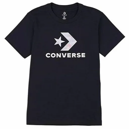 Camisola de Manga Curta Mulher Converse Seasonal Star Chevron Preto