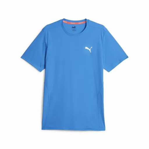 Camisola de Manga Curta Homem Puma Run Favorite Ss Azul Celeste