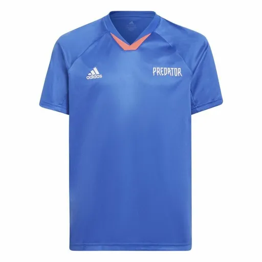 Camisola de Manga Curta Infantil Adidas Predator Azul