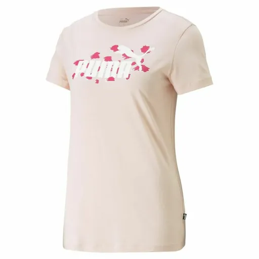 Camisola de Manga Curta Mulher Puma Ess+ Animal  Salmão