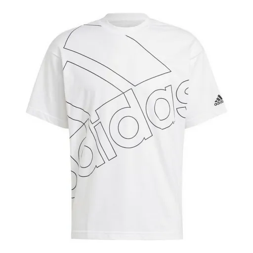 Camisola de Manga Curta Homem Adidas Giant Logo Branco