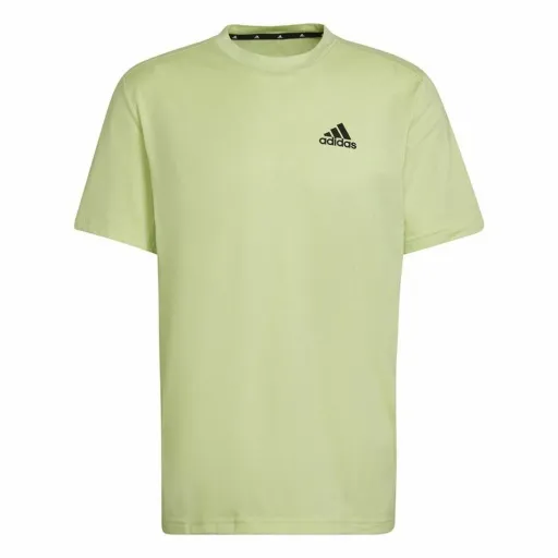 Camisola de Manga Curta Homem Adidas Aeroready Designed 2 Move Verde