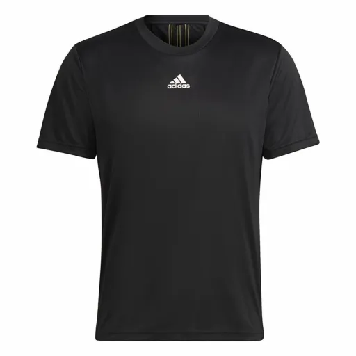 Camisola de Manga Curta Homem Adidas Aeroready HIIT Back Preto