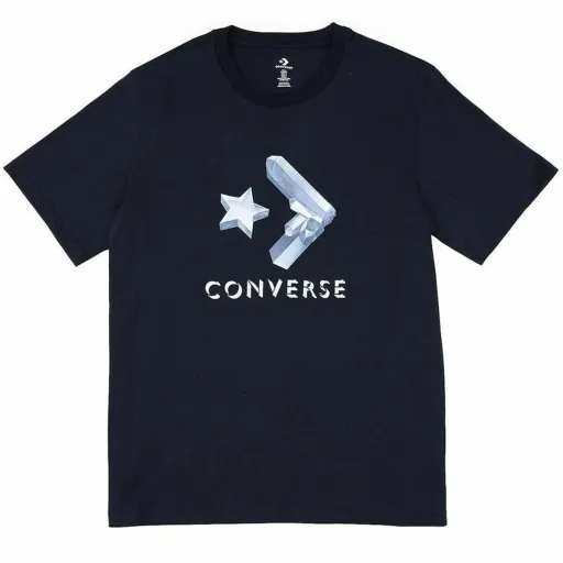 Camisola de Manga Curta Homem Converse Crystals Preto